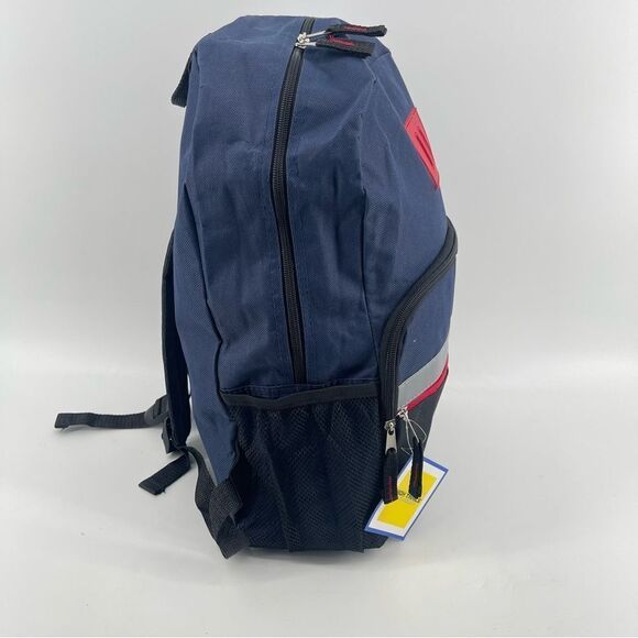 High Trails Equipment Boy’s Oxford Blue/Black/Crimson Reflective Backpack Large - Picture 7 of 16